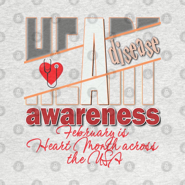 Heart disease awareness month by TeeText